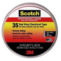 SCOTCH RED VINYL ELECTRICAL TAPE