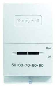 H/W RES VERTICAL HEAT ONLY THERMOSTAT