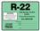 MARS R-22   REFRIG LABEL 10PK