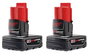 MILWAUKEE M12 REDLITHIUM 2 PACK - XC BAT