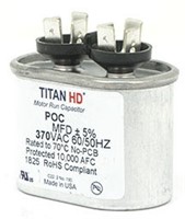 PACKARD 3MFD 370V OVAL RUN CAPACITOR