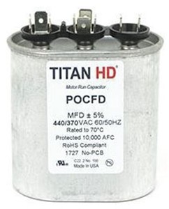 PACKARD 35+3 MFD 370V OVAL RUN CAPACITOR