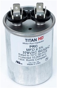 PACKARD 20MFD 370V ROUND CAPACITOR