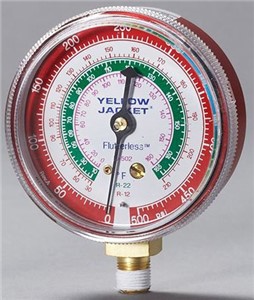 YJ PRESSURE GAUGE  /  RED