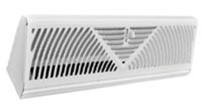 TRUAIRE 15" WHITE BASEBOARD GRILLE