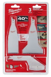 ° MILWAUKEE 3 PC MATERIAL REMOVAL SET