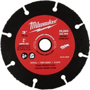 MILWAUKEE 3" CARBIDE ABRASIVE BLADE