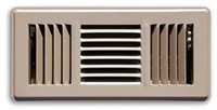 TRUAIRE 4X12 BROWN 3 WAY FLOOR REGISTER