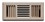 TRUAIRE 4X12 BROWN 3 WAY FLOOR REGISTER TRUAIRE 4X12 BROWN 3 WAY FLOOR REGISTER